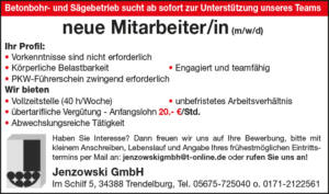 Anzeige Oktober
